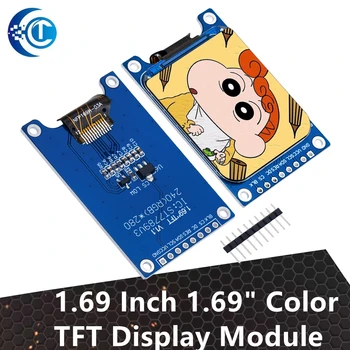 1,69-дюймовый 1,69-дюймовый цветной TFT-дисплей с модулем HD IPS LCD LED-экран 240X280 Интерфейс SPI Контроллер ST7789 для Arduino
