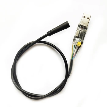 1 ШТ USB-Кабель Для Программирования Bafang BBS01 BBS02 BBS03 BBSHD Mid Drive/Центральный Электрический Велосипедный Мотор Запрограммированный Кабель