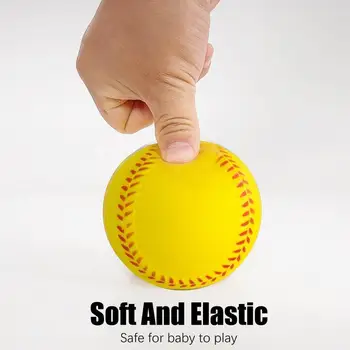 1 шт. детская безопасность Бейсбол полиуретановая губка Бейсбол Раннее образование на открытом воздухе Просвещение Спорт Декомпрессионный бейсбол 0