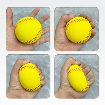1 шт. детская безопасность Бейсбол полиуретановая губка Бейсбол Раннее образование на открытом воздухе Просвещение Спорт Декомпрессионный бейсбол 4