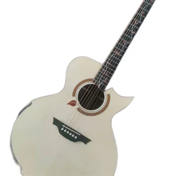 2023 41-дюймовая гитара ручной работы SJ barrel с высокой конфигурацией (европейский кедр + розовое дерево), инкрустированная flower of life fingerstyle aco
