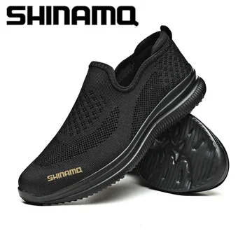 2023 Новая мужская обувь для рыбалки Легкая Дышащая Удобная повседневная обувь для бега на открытом воздухе Прочная повседневная спортивная обувь 1