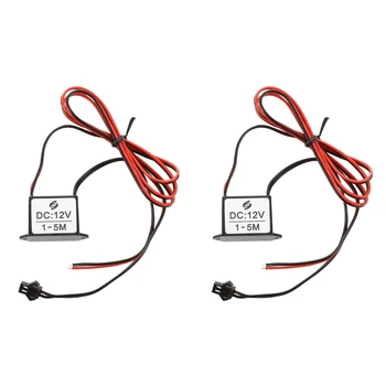 2X Красно-черный кабель постоянного тока 12 В EL-провод Неоновая светящаяся лента Блок питания Инвертор