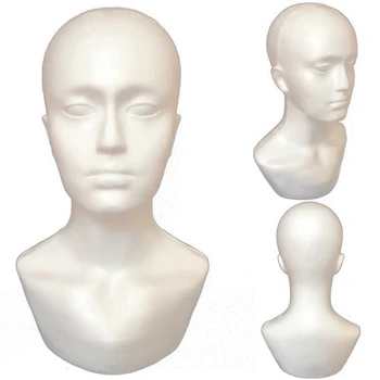 3X Поролоновый мужской дисплей-манекен Голова Манекена Парики Шляпа Шарф Подставка Модель