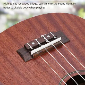 3шт Мост, гайка и седло с прорезями для гитары, частей гавайской гитары, набора из розового дерева, укулеле Практичный Полезный Прочный
