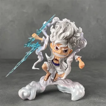 BANDAI ONE PIECE Аниме Q версия Nika luffy Gear 5 персонаж фигурка кукла ПВХ модель игрушка кукла 3