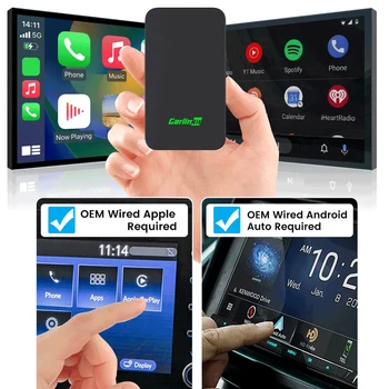 CarlinKit 5.0 4.0 3.0 2air Беспроводной Адаптер CarPlay Apple Carplay Android Auto Dongle для OEM Автомобиля Проводной CarPlay Онлайн Обновление