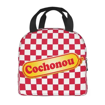 Cochonou, Термоизолированные Сумки для ланча, Женская Портативная сумка для ланча для кемпинга на открытом воздухе, Коробка для хранения продуктов 1