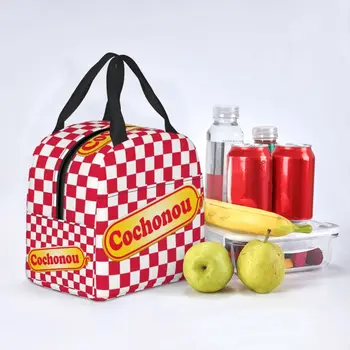 Cochonou, Термоизолированные Сумки для ланча, Женская Портативная сумка для ланча для кемпинга на открытом воздухе, Коробка для хранения продуктов 4