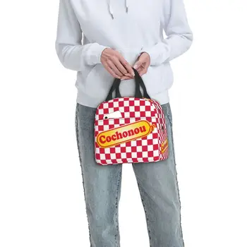 Cochonou, Термоизолированные Сумки для ланча, Женская Портативная сумка для ланча для кемпинга на открытом воздухе, Коробка для хранения продуктов 5
