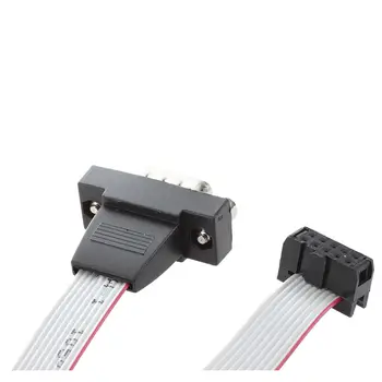 DB9 RS232 к 10-контактному разъему ленточного кабеля-адаптера 3