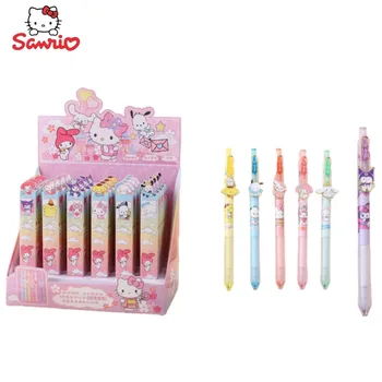 Hello Kitty Kuromi My Melody Sanrio Аниме Периферийная Кавайная Мультяшная Гелевая Ручка Blind Box Креативная Фирменная Ручка Water Pen Оптом