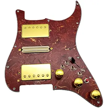 HSH, предварительно подключенный комплект накладок Cherry Tortoise Strat, многофункциональный переключатель Alnico 5 звукоснимателей, подходящих для гитары Fender