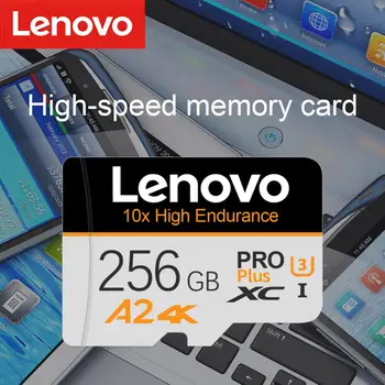 Lenovo 2 ТБ/1 ТБ Class10 Micro TF SD-Карта 512 ГБ 256 ГБ 128 ГБ TF A2 Флэш-Карта Памяти Для Вождения Регистратора Cameracartão de memória
