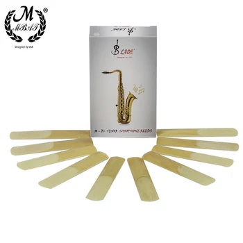 M MBAT 10 шт. Саксофонные трости для тенор-саксофона Прочность трости 2,5 Прочность Профессиональные запчасти для деревянных духовых инструментов Аксессуары