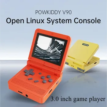 POWKIDDY V90 3,0-дюймовый IPS-экран Игровая консоль с открытым исходным кодом 64 ГБ Мини-карманные Ретро портативные игровые приставки Плеер Игровая коробка