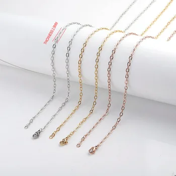 Rumnvnty 5шт Цепочки-ожерелья из нержавеющей стали 75 см, аксессуары для изготовления ювелирных изделий 