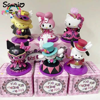 Sanrio Blind Box Hello Kitty Kuromi Cinnamoroll My Melody Кукла Пачакко Маскарадный Орнамент Украшение Дома Детские Игрушки
