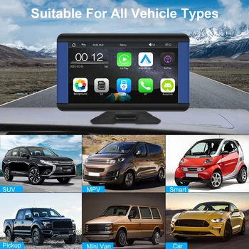 USB 7-дюймовый автомобильный MP5-плеер с сенсорным экраном HD, Bluetooth TF, автомобильный радиоприемник, мультимедийный плеер, Поддержка CarPlay Android, Автоматическая зеркальная связь с камерой