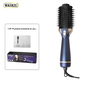 WAIKIL Hotsale Профессиональная горячая щетка для волос, фен, расческа 2023, расческа с горячим воздухом, щетка-стайлер, Одноступенчатый инструмент для сушки волос