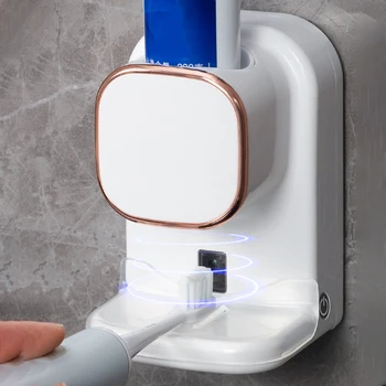 Автоматический дозатор зубной пасты Умный настенный дозатор зубной пасты Моющиеся Съемные аксессуары для ванной комнаты