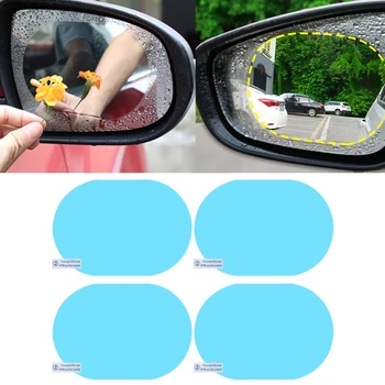 Автомобиль для Нанопленки Зеркало заднего вида Боковое стекло с Антибликовым покрытием Защита от Царапин Защита от Запотевания Защита от дождевой воды для Наклейки HD Пленки Safe D7YA