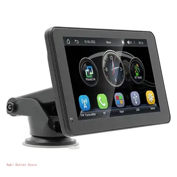 Автомобильный GPS-радиоприемник, 7-дюймовая стереомузыка, Usb, Цифровой аудио-стерео мультимедийный плеер, совместимый с Bluetooth, камера заднего вида
