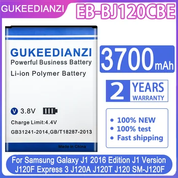 Аккумулятор GUKEEDIANZI EB-BJ120CBU EB-BJ120CBE 3700 мАч Для Samsung Galaxy J1 2016 Версии J120 J120F J120A J120H J120T