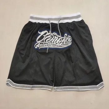 Баскетбольные шорты Оверсайз Для мужчин, Спортивная вышивка Университета Каролины, Уличный хип-хоп, карман на молнии, Средние пляжные брюки