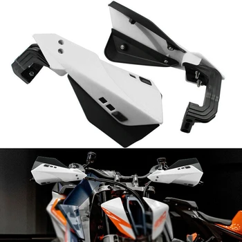 Белый Универсальный Мотоцикл Handguard Motocross Hand Guard Protector для Мотоцикла 22 мм Протектор Руля