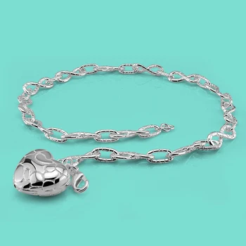 Богемное ретро женское оригинальное серебряное ожерелье из чистого серебра 925 пробы Love, минималистичная персонализированная короткая цепочка, элитный День Святого Валентина.