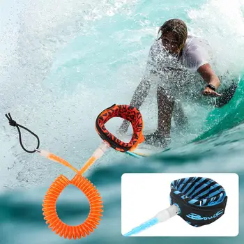 Веревка для серфинга на лодыжке, прикасающаяся к коже, веревка для серфинга на ногах, растягивающаяся На 360 градусов, для всех типов досок для серфинга используется веревка для лодыжки
