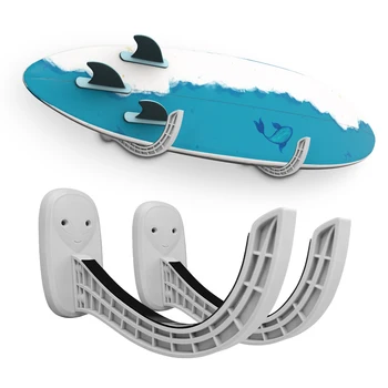 Вешалка для досок для серфинга на стену, вешалка для досок для серфинга для длинных и коротких досок для показа в помещении и на улице