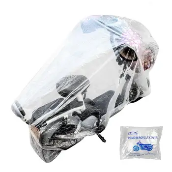 Водонепроницаемый чехол для скутера, прозрачный чехол для мобильного скутера, защищающий мотоциклы От дождя, Солнца, пыли, Прозрачный пылезащитный мотоцикл