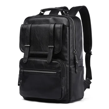 Высококачественный мужской рюкзак из искусственной кожи, Корейские дорожные рюкзаки, модные Студенческие школьные сумки, водонепроницаемая Мужская сумка для ноутбука
