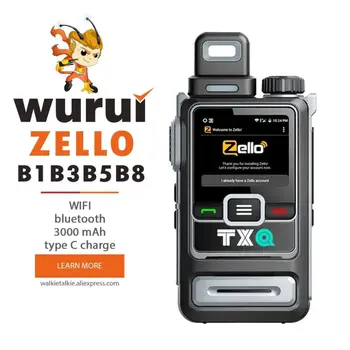 Глобальная версия zello WiFi Bluetooth TXQ 258 POC walkie talkie Android 5.1 Проверка SIM-карты 3G 4G B1B3 B5 расстояние не ограничено