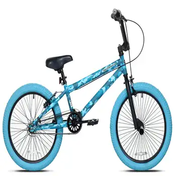 Детский велосипед BMX для девочек Incognito, бирюзово-синий камуфляж
