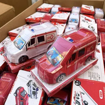 Детский игрушечный автомобиль, креативный новый симулятор скорой помощи, упакованный в коробку Маленький автомобиль, Инерционная интерактивная игрушка для родителей и детей, подарок мальчику