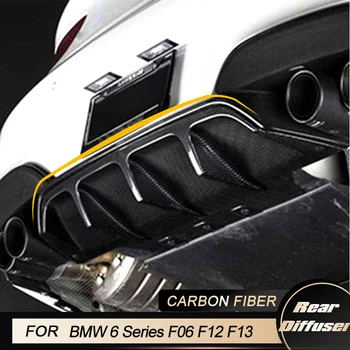 Диффузор Заднего Бампера Автомобиля Для BMW 6 Серии F06 F12 F13 M6 2014 2015 Диффузор Заднего Бампера, Спойлер, Фартук Из Углеродного Волокна / FRP