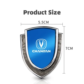 Для CHANGAN Cs35 Plus Cs15 Cs55 Plus Cx75 Cs85 автомобильная металлическая 3D наклейка с логотипом авто Щит для укладки Декоративные наклейки Автомобильные аксессуары 2