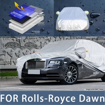 Для Rolls-Royce Dawn Наружная защита, полные автомобильные чехлы, снежный покров, Солнцезащитный козырек, Водонепроницаемые Пылезащитные внешние автомобильные аксессуары