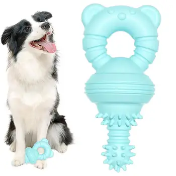 Зубная щетка для собак, жевательная палочка, игрушка для чистки зубов, резиновая соска, жевательная игрушка для чистки зубов и массажа десен, жесткие игрушки для собак для маленьких и