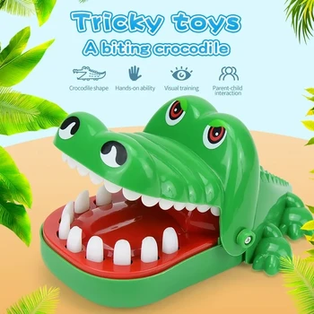 Игрушки с зубами крокодила для детей, игры с зубным врачом, кусающим палец Аллигатора, забавные для вечеринки и детей, игры на удачу, розыгрыши, детские игрушки