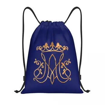 Изготовленная на заказ сумка на шнурке с монограммой Ave Maria для тренировок, рюкзаков для йоги, мужчин, женщин, католического Иисуса, спортивной сумки для спортзала 0