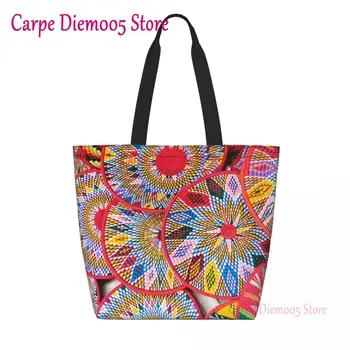 Изготовленные на Заказ Эфиопские Тарелки Хозяйственные Холщовые Сумки Для Женщин, Перерабатывающие Крупнотоннажные Продуктовые Сумки Sefed Tote Shopper Bag