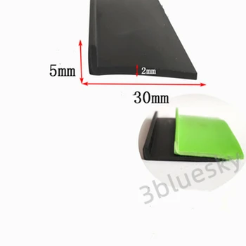 Изготовленный на заказ Резиновый угол Corner Protecor Edge Encloser Shield Прокладка для предотвращения столкновений L-образная прокладка 5x30 мм Черный Зеленый