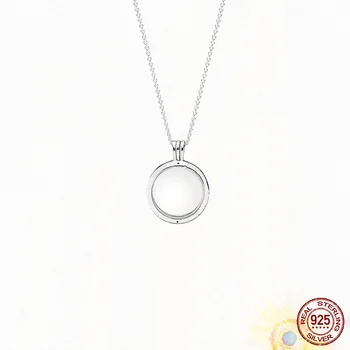 Круглое ожерелье из бисера стерлингового серебра 925 пробы, оригинальное очаровательное ожерелье 