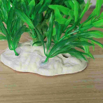 Ландшафтный зеленый декор из листьев Пластиковые растения Искусственные водные растения аквариум Racine 3