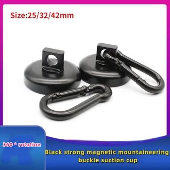 Магнитные крючки, прочные крючки с неодимовым магнитом и поворотным карабином, крючок для холодильника, 1 шт. магнитные материалы