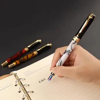 Металлическая акриловая авторучка 0,5 мм в стиле ретро, Деловая офисная ручка для подписи